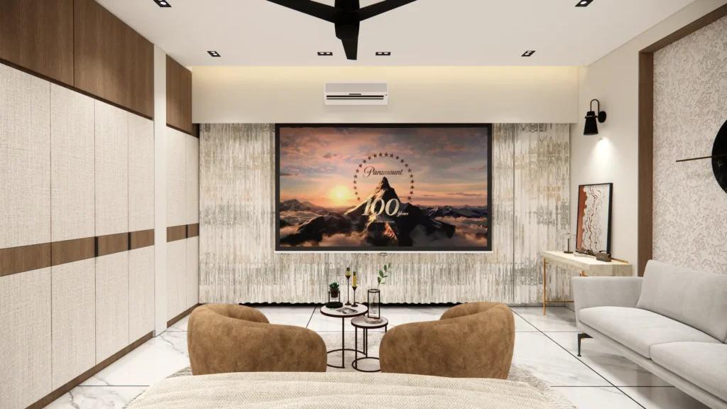 Contemporary master bedroom interior by SMA Architect